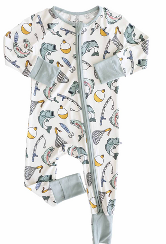 Convertible Zip Romper - Catch of the Day