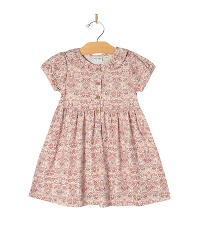 Frill Collar Dress - Spring Bouquet