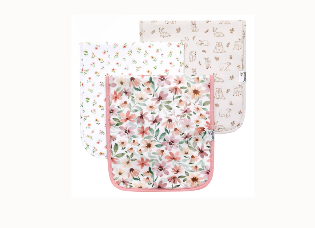 Burp Cloth Set, Natalie