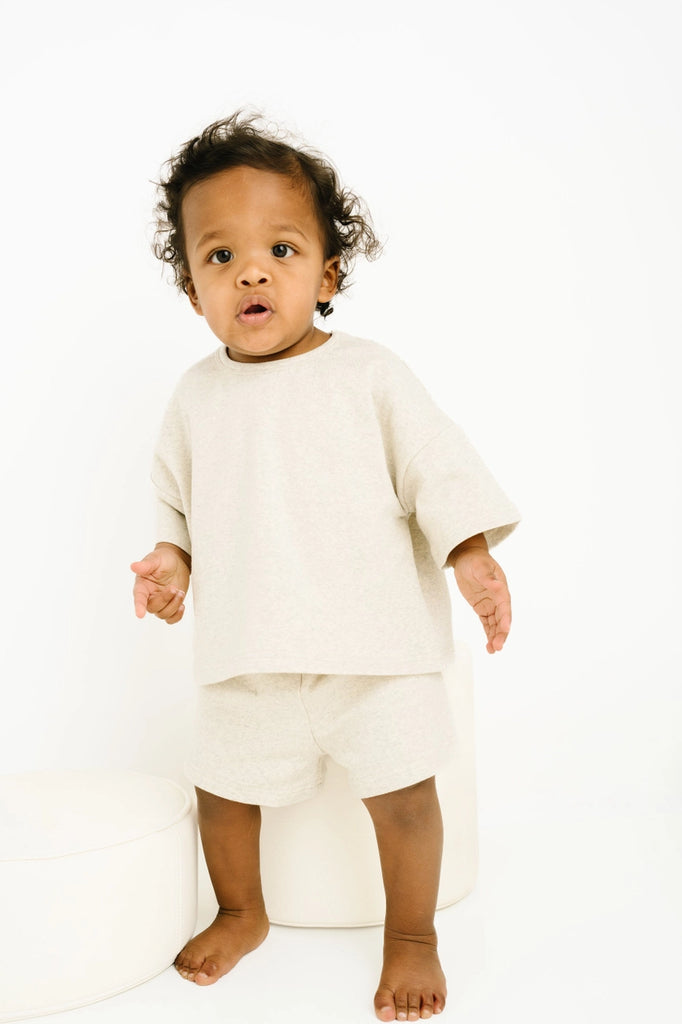 The Solid Slouchy Set - Oatmeal