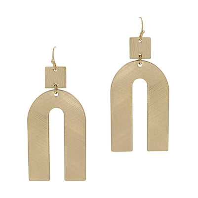 Favorite U Earrings - Gold