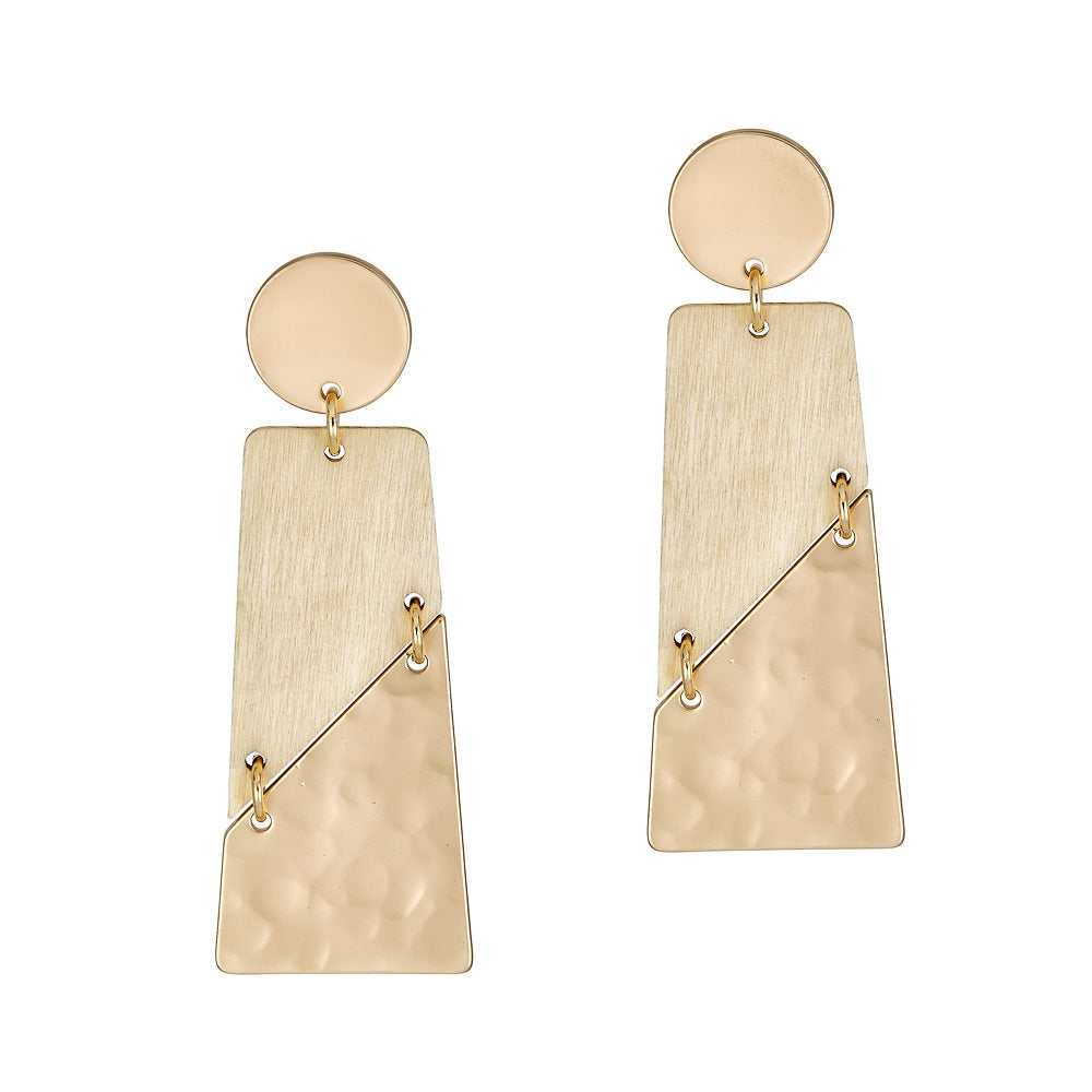Natural & Gold Earring