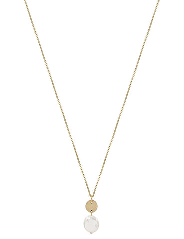 Pearl Coin Necklace