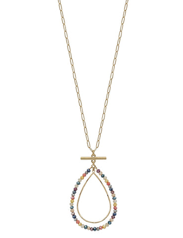 Crystal Teardrop Necklace