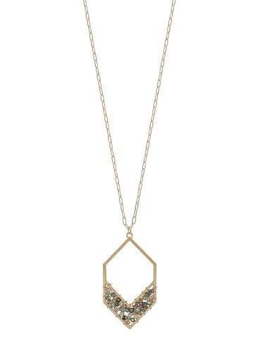 Crystal Hexagon Necklace