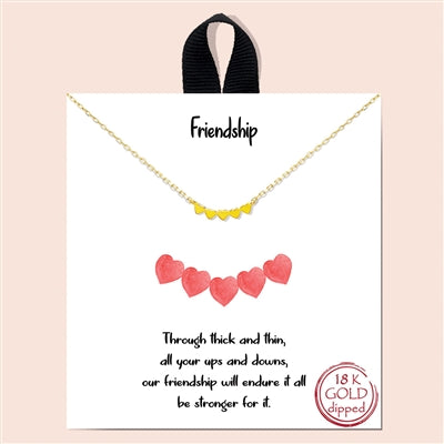 Gold Friendship Necklace