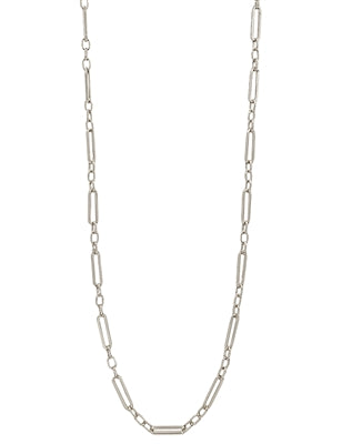 Matte Silver Chain Necklace