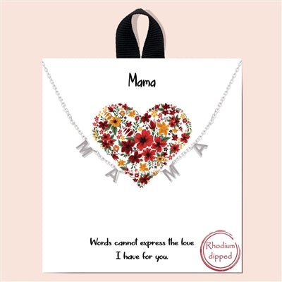 MAMA Necklace - Silver